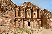 Petra - the facade of al-Deir (the Monastery) 